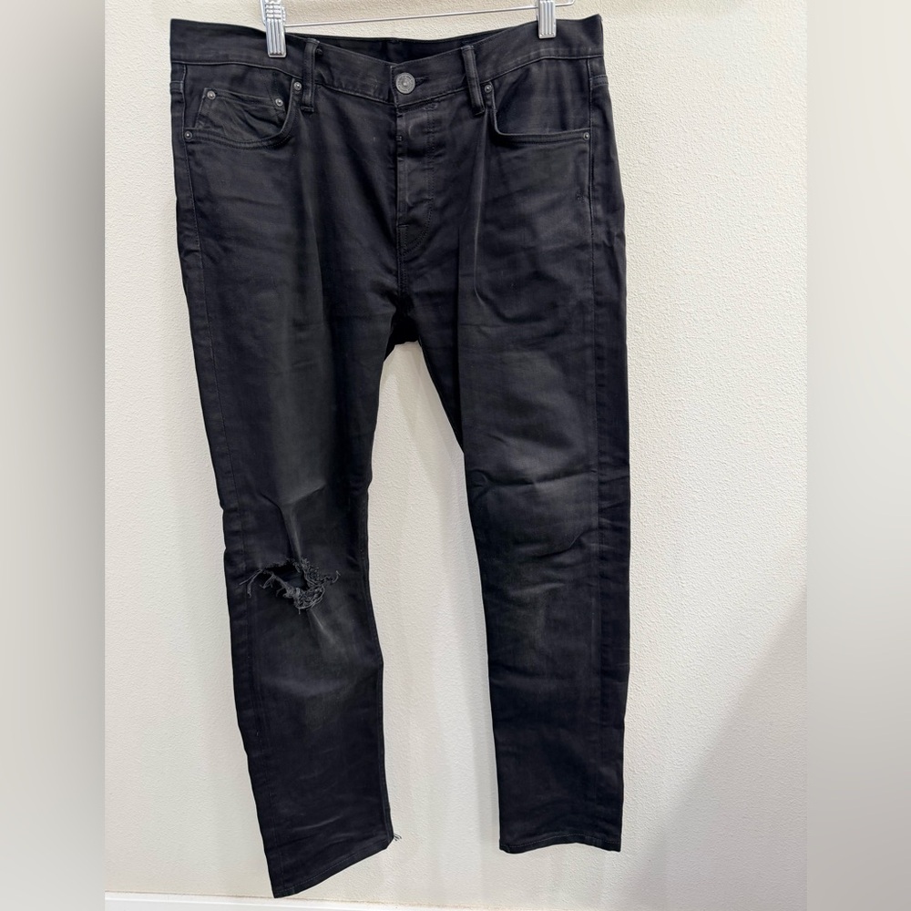 All Saints Men's Black Slim Fit Jeans